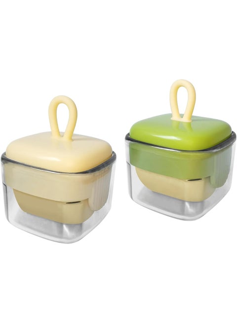 Lint and fur remover roller, washable and reusable – cleaning tool for clothes and furniture from pet hair – strong adhesive roller for removing dog and cat hair, lint and dust – stylish Normcore fruit design with transparent case – practical clothes cleaner for travel, home and car (1 piece)